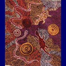 Aboriginal Art Canvas - Paula Grant-Size:59x70cm - H